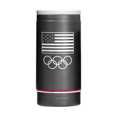 US Olympic Commitee 12oz Design 1 Powdercoat SlimCan Coolie