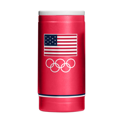 US Olympic Commitee 12oz Design 1 Powdercoat SlimCan Coolie