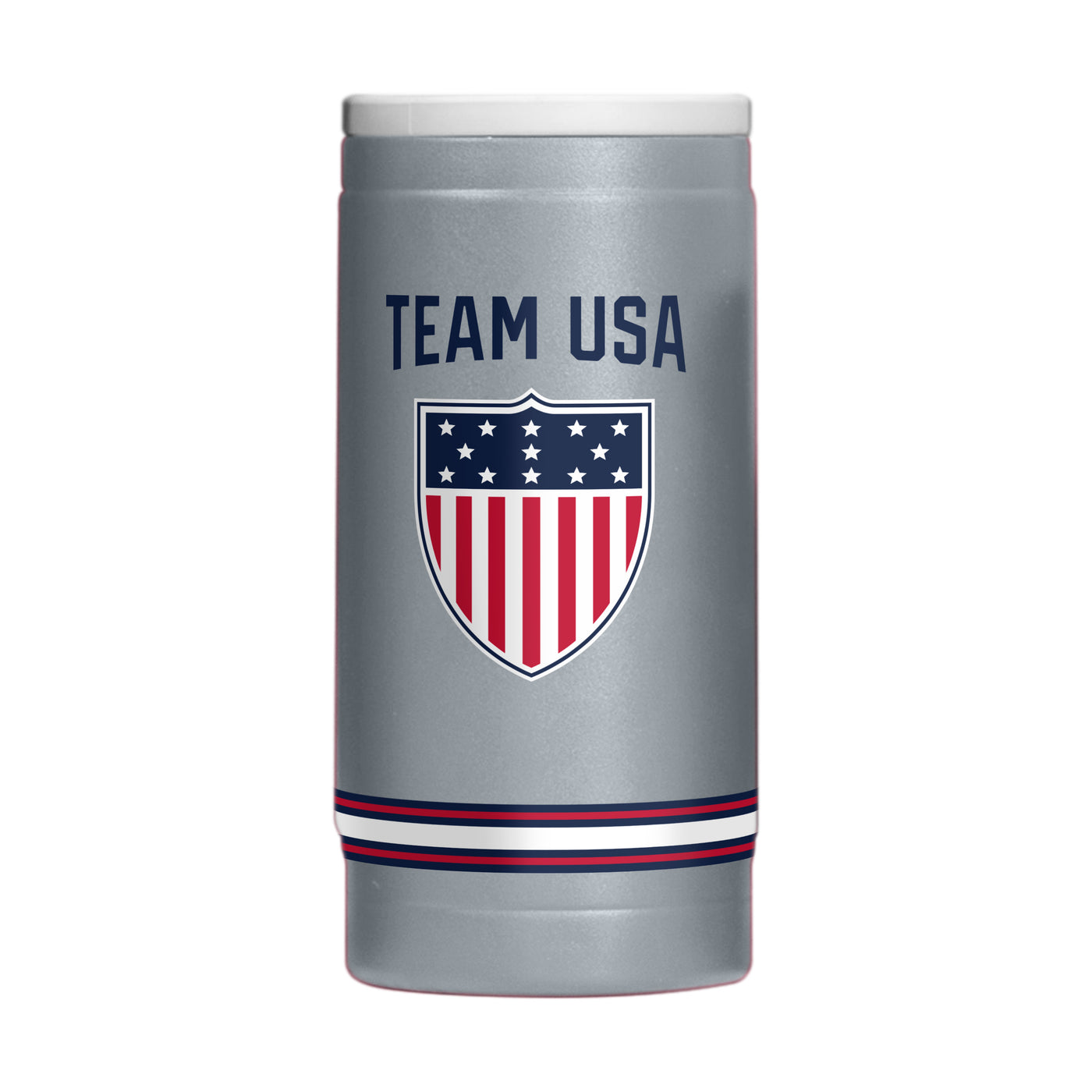 US Olympic Commitee 12oz Design 3 Powdercoat SlimCan Coolie