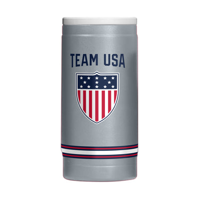 US Olympic Commitee 12oz Design 3 Powdercoat SlimCan Coolie