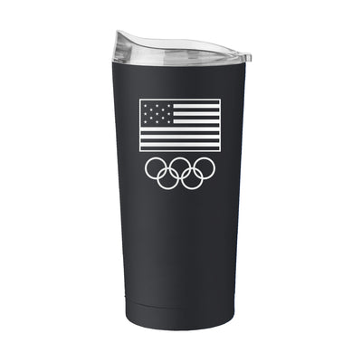 US Olympic Commitee 20oz Standard Logo Powder Coat Tumbler