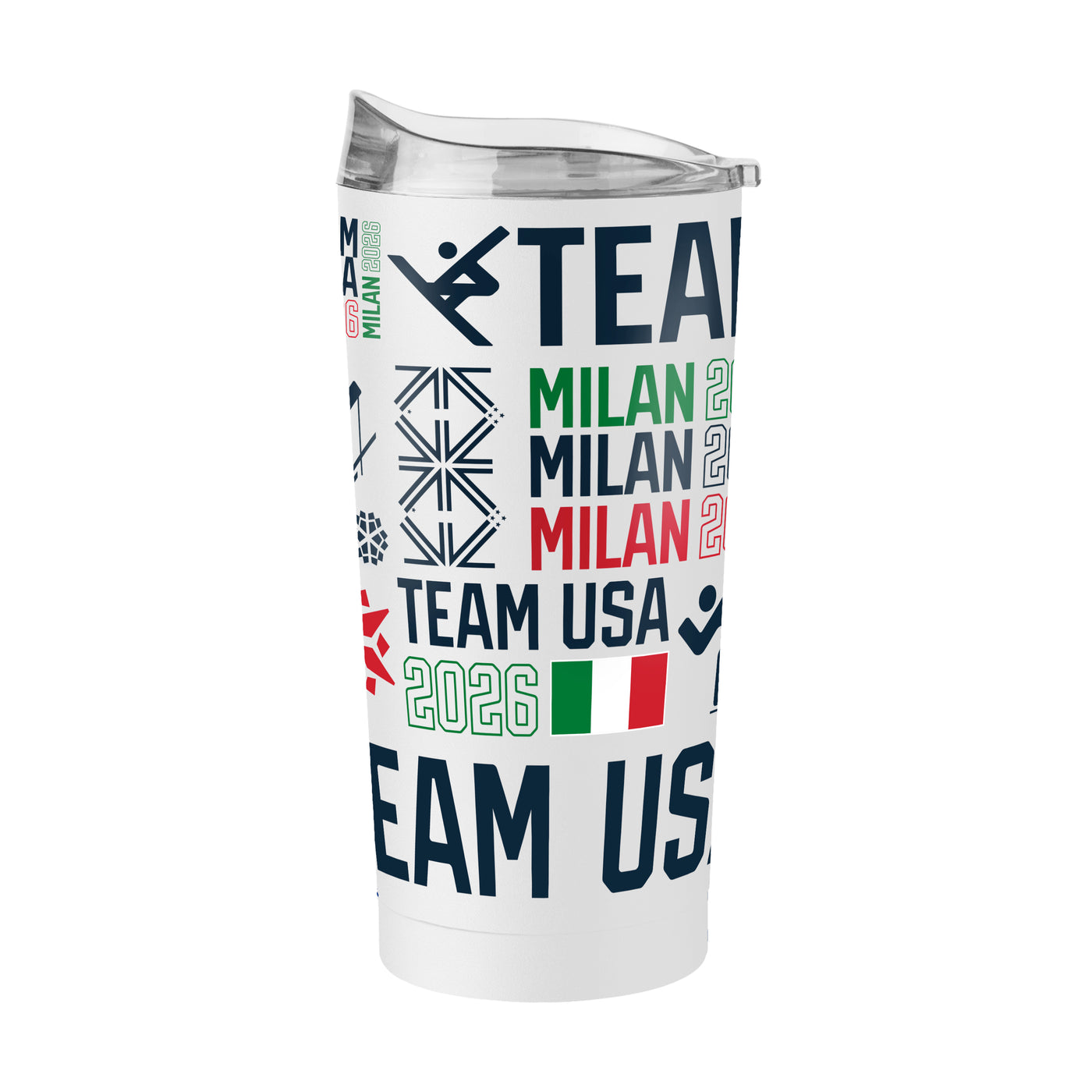 US Olympic Commitee 20oz Milan 2026 Powder Coat Tumbler