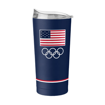 US Olympic Commitee 20oz Design 1 Powder Coat Tumbler