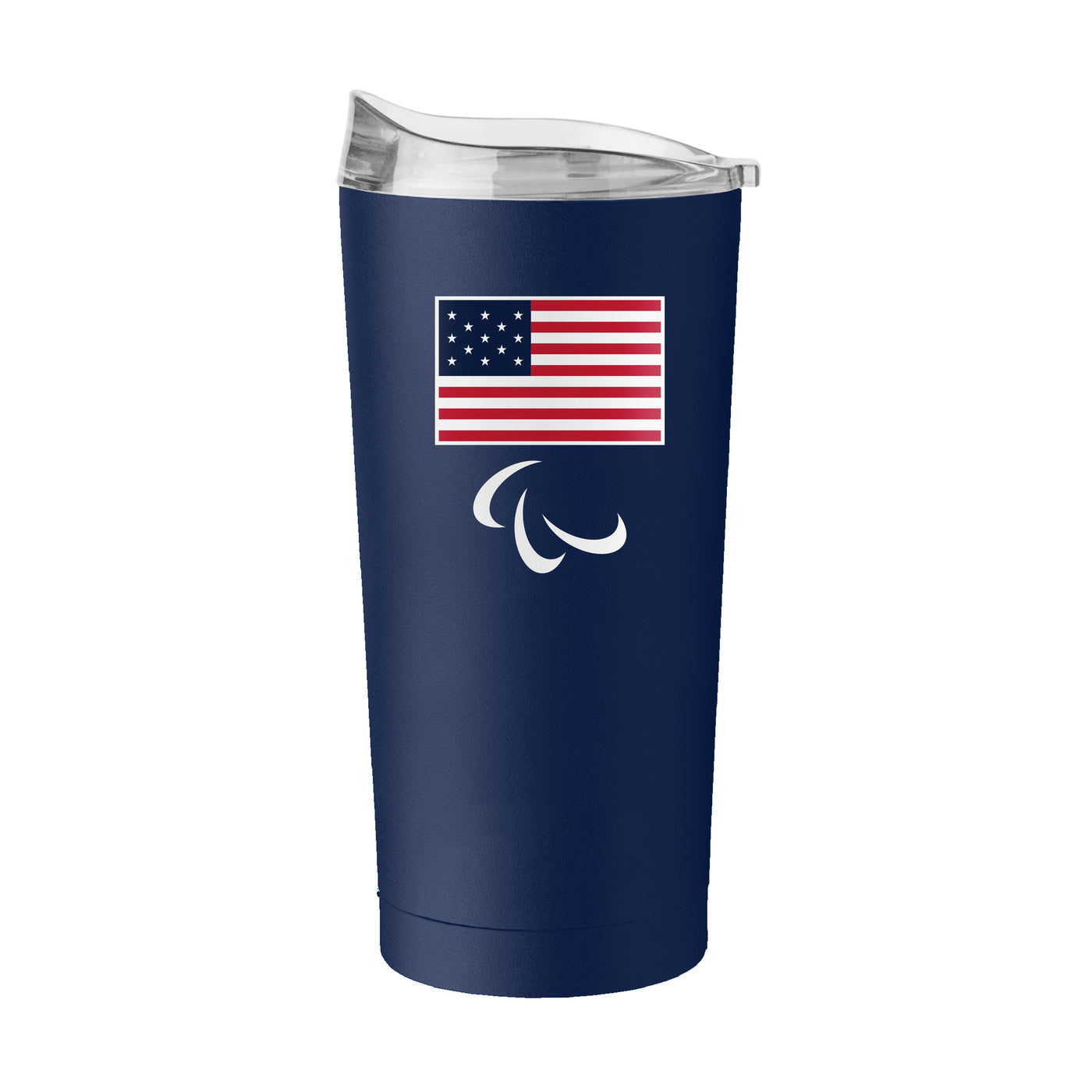 US Olympic Commitee 20oz Paralympic Logo Powder Coat Tumbler