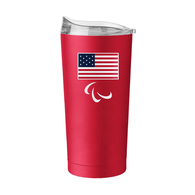 US Olympic Commitee 20oz Paralympic Logo Powder Coat Tumbler