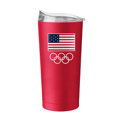 US Olympic Commitee 20oz Standard Logo Powder Coat Tumbler