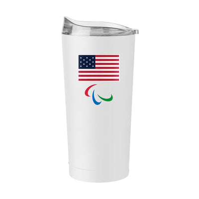 US Olympic Commitee 20oz Paralympic Logo Powder Coat Tumbler