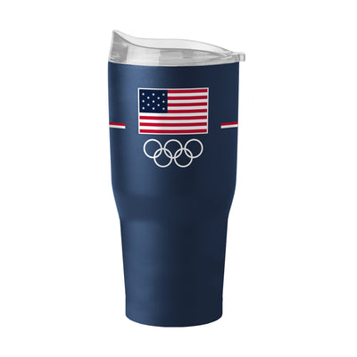 US Olympic Commitee 30oz Design 1 Powder Coat Tumbler