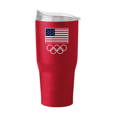 US Olympic Commitee 30oz Standard Logo Powder Coat Tumbler