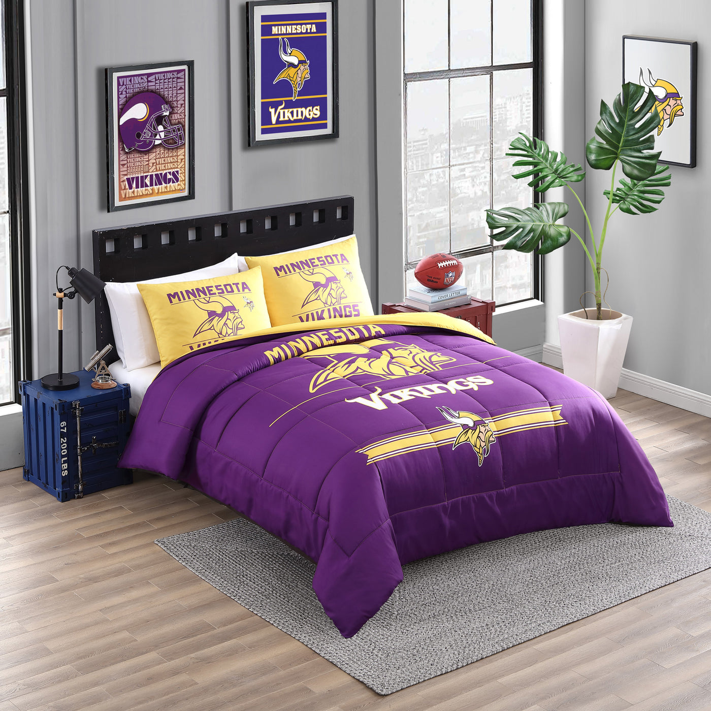 Minnesota Vikings Command Comforter Set Full/Queen