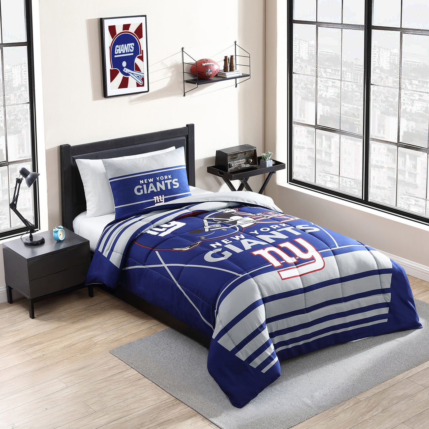 New York Giants Crosser Comforter Set Twin