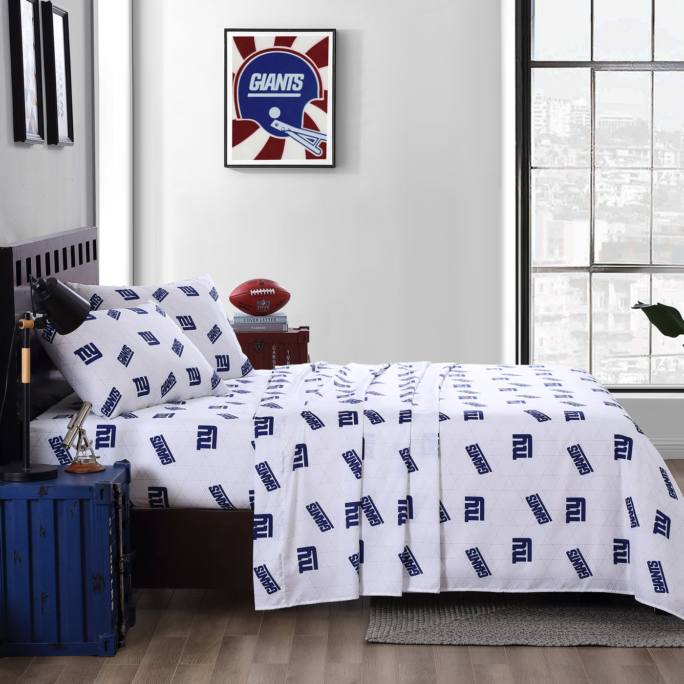 New York Giants Command Sheet Set Full - Logo Brands