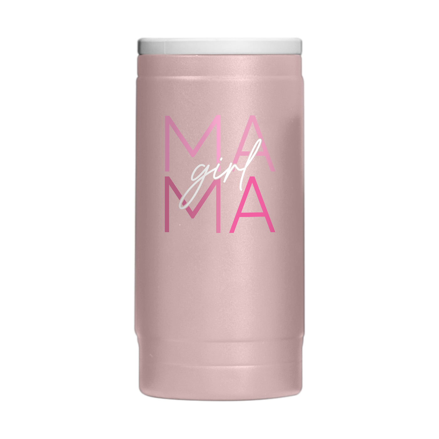 Mothers Day 12oz Girl Mama Dusk Powdercoat SlimCan Coolie