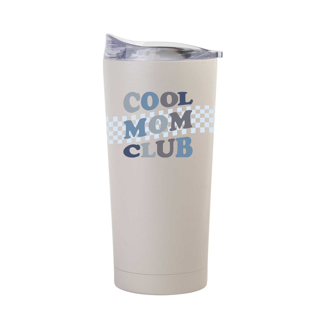 Mothers Day Blue Cool Moms Club Sand 20oz Powder Coat Tumbler