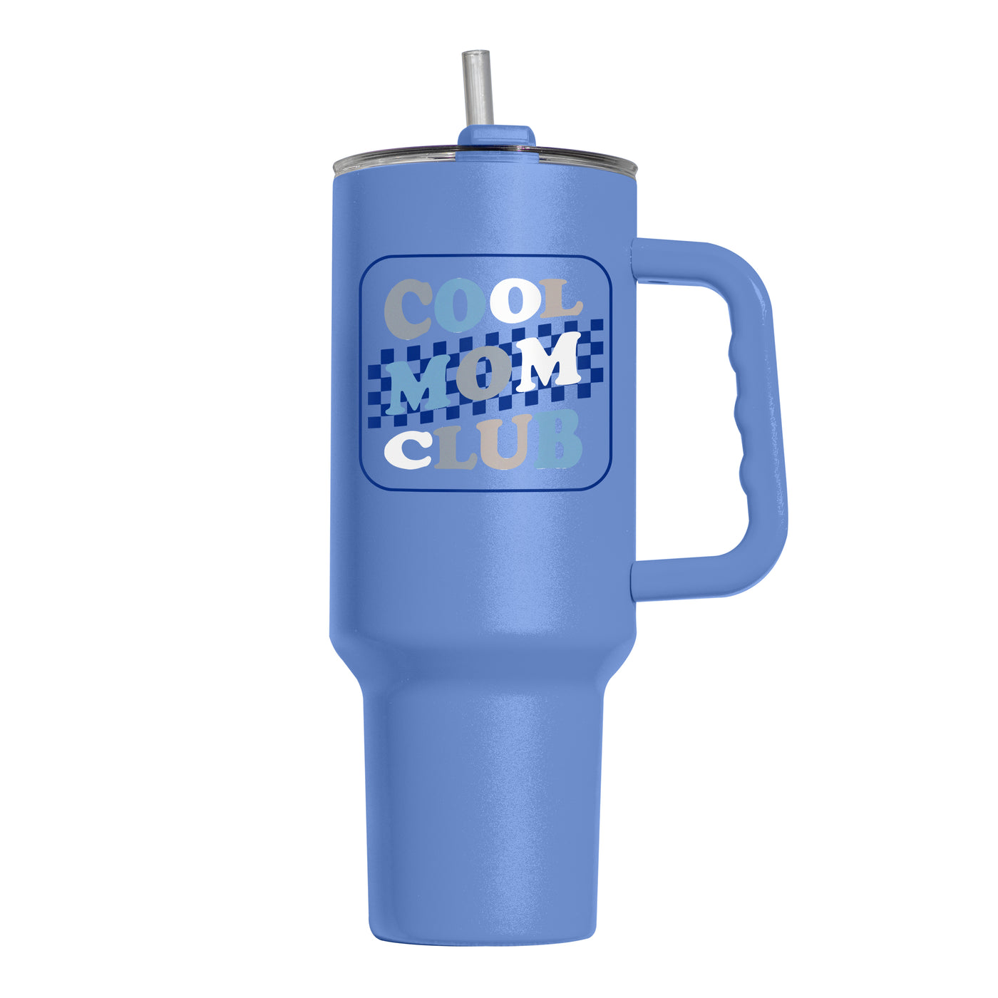 Mothers Day Blue Cool Moms Club Arctic 40oz Powder Coat Tumbler