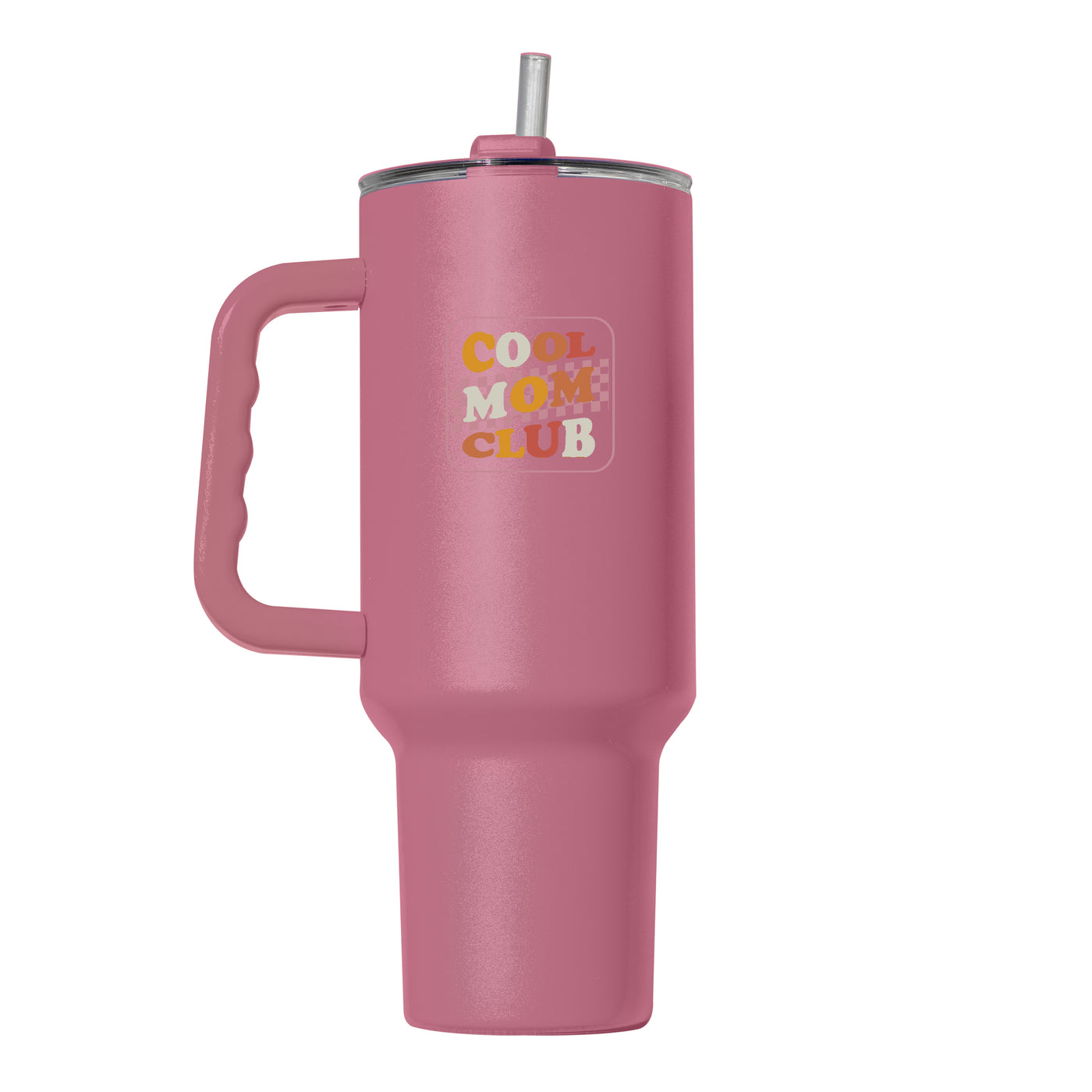 Mothers Day 40oz Cool Mom Club Berry Powder Coat Tumbler