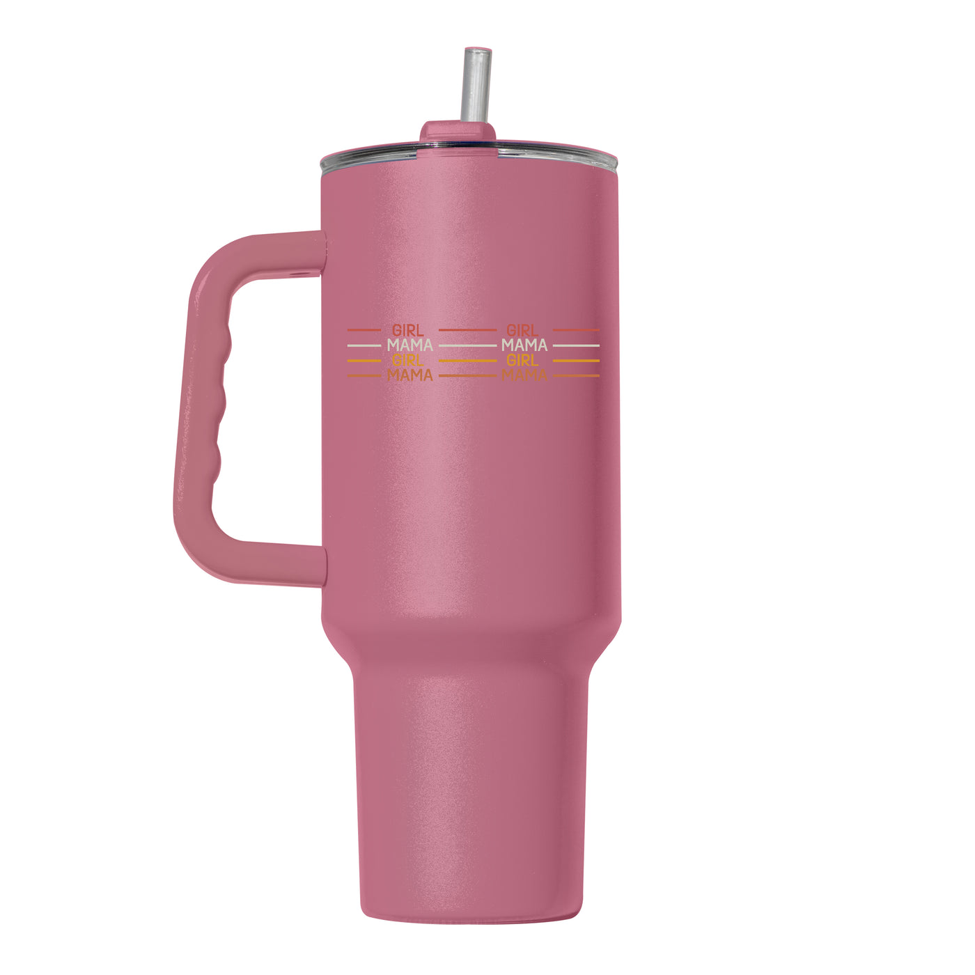 Mothers Day 40oz Girl Mama Berry Powder Coat Tumbler