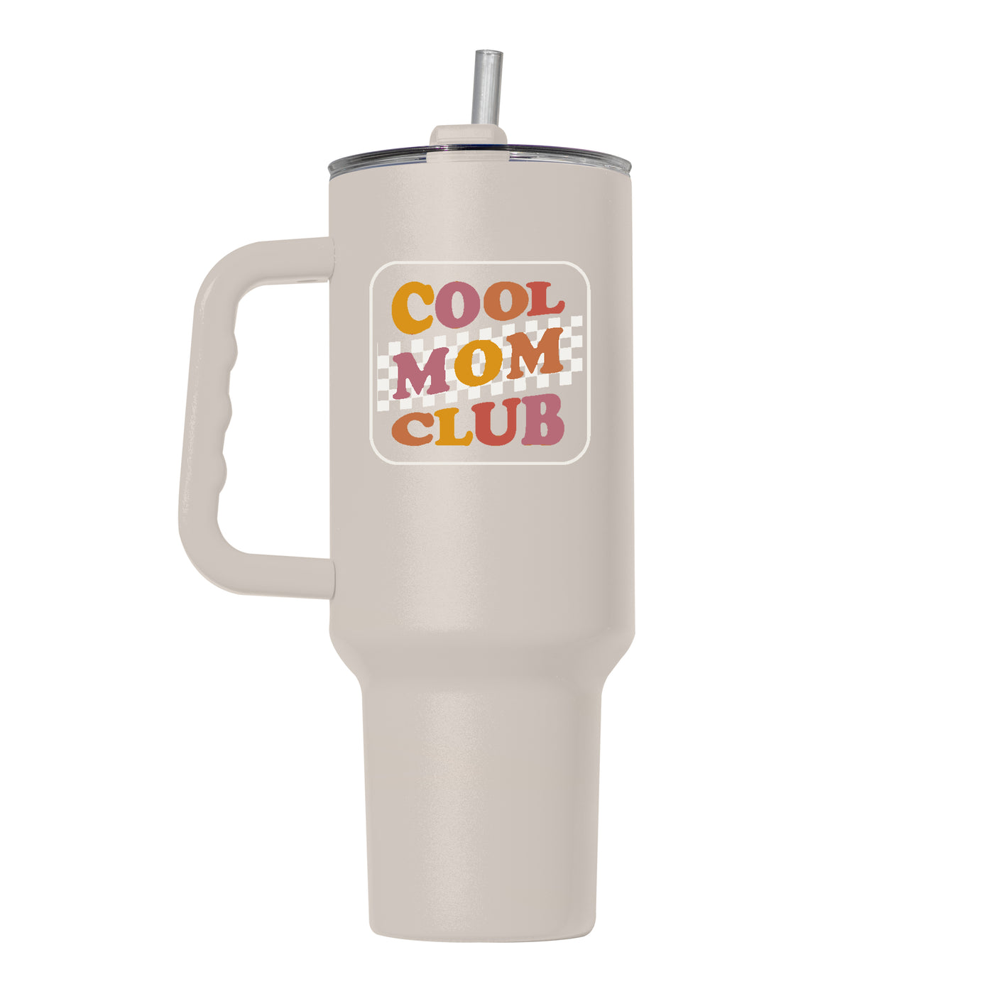 Mothers Day 40oz Cool Mom Club Sand Powder Coat Tumbler