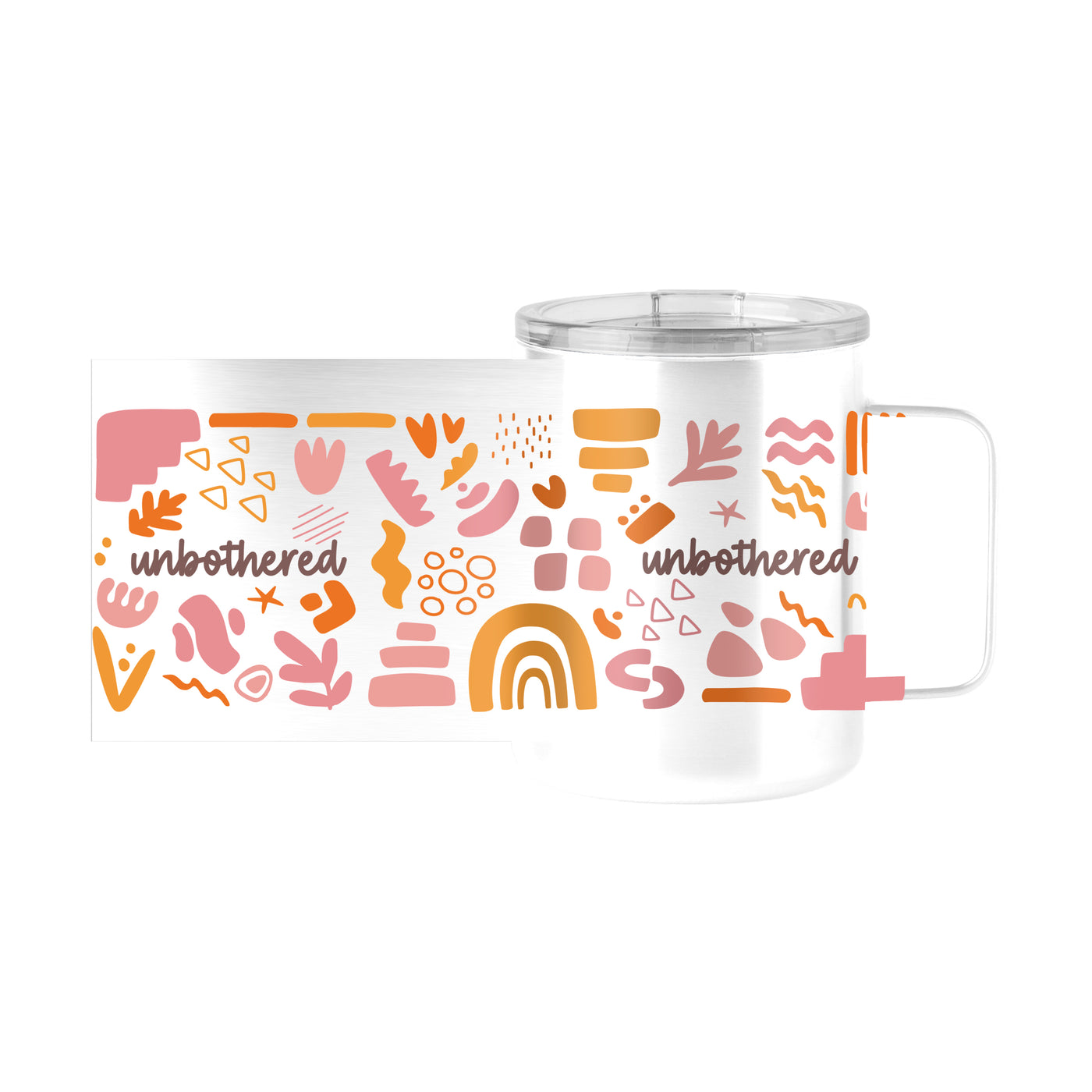 Snarky Mug Unbothered 15oz Stainless Steel Mug