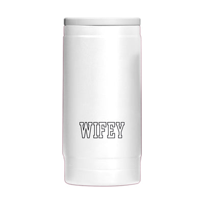 Wedding Collection Bubble Wifey 12oz Powdercoat SlimCan Coolie