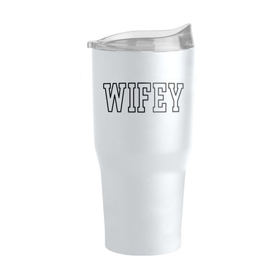 Wedding Collection Bubble Wifey 30oz Powder Coat Tumbler