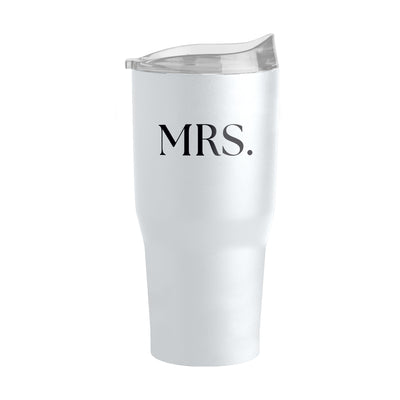 Wedding Collection Standard Font Mrs. 30oz Powder Coat Tumbler