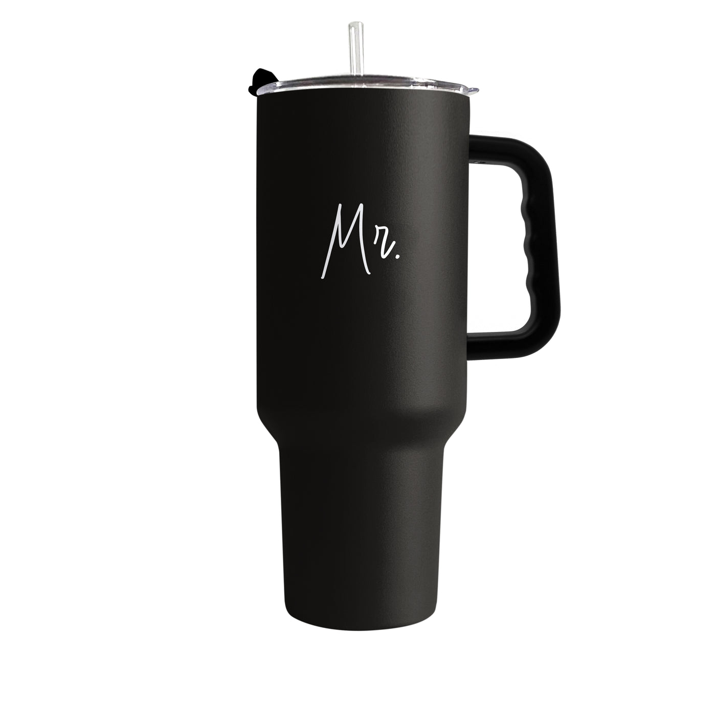 Wedding Collection Script Mr. 40oz Powder Coat Tumbler
