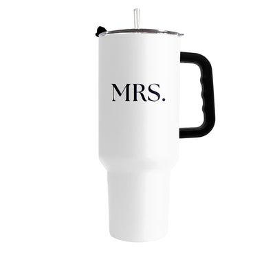 Wedding Collection Standard Font Mrs.40oz Powder Coat Tumbler