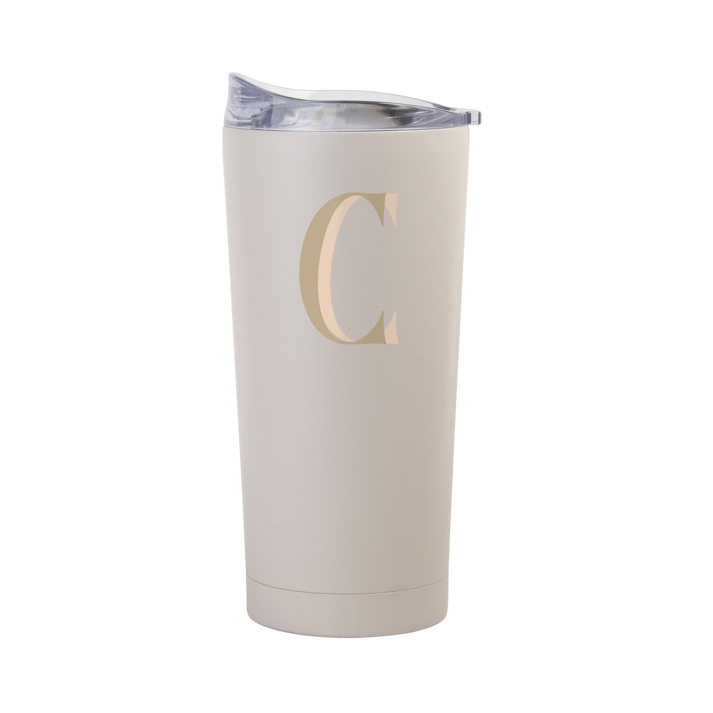Bachelorette Sand 20oz Letter C Powder Coat Tumbler