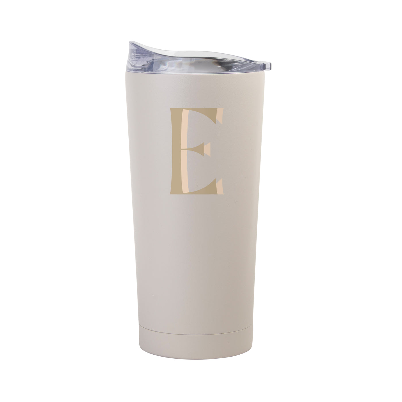 Bachelorette Sand 20oz Letter E Powder Coat Tumbler