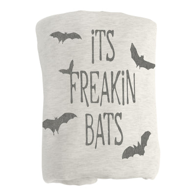 Halloween Sublimated Its Freaking Bats Sweatshirt Blanket