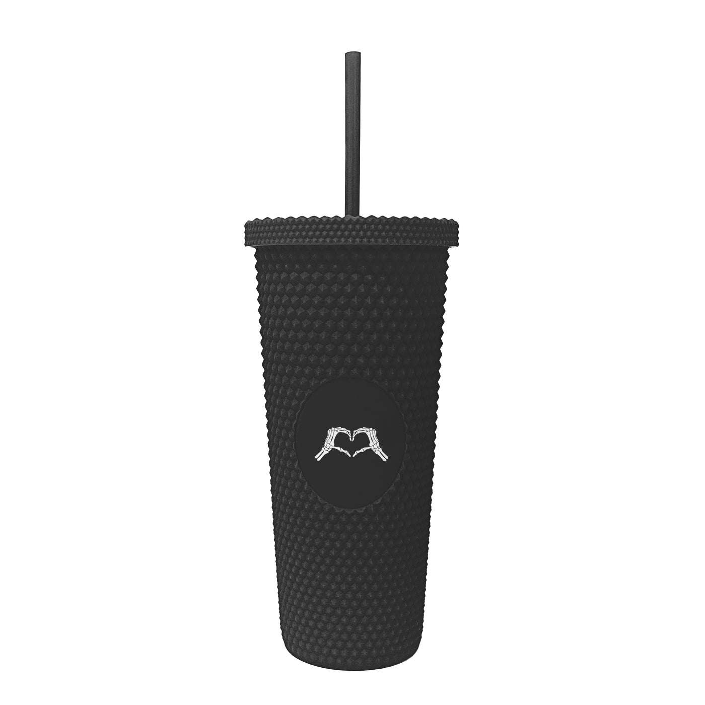Halloween 24oz Skelton Heart Hand Studded Tumbler