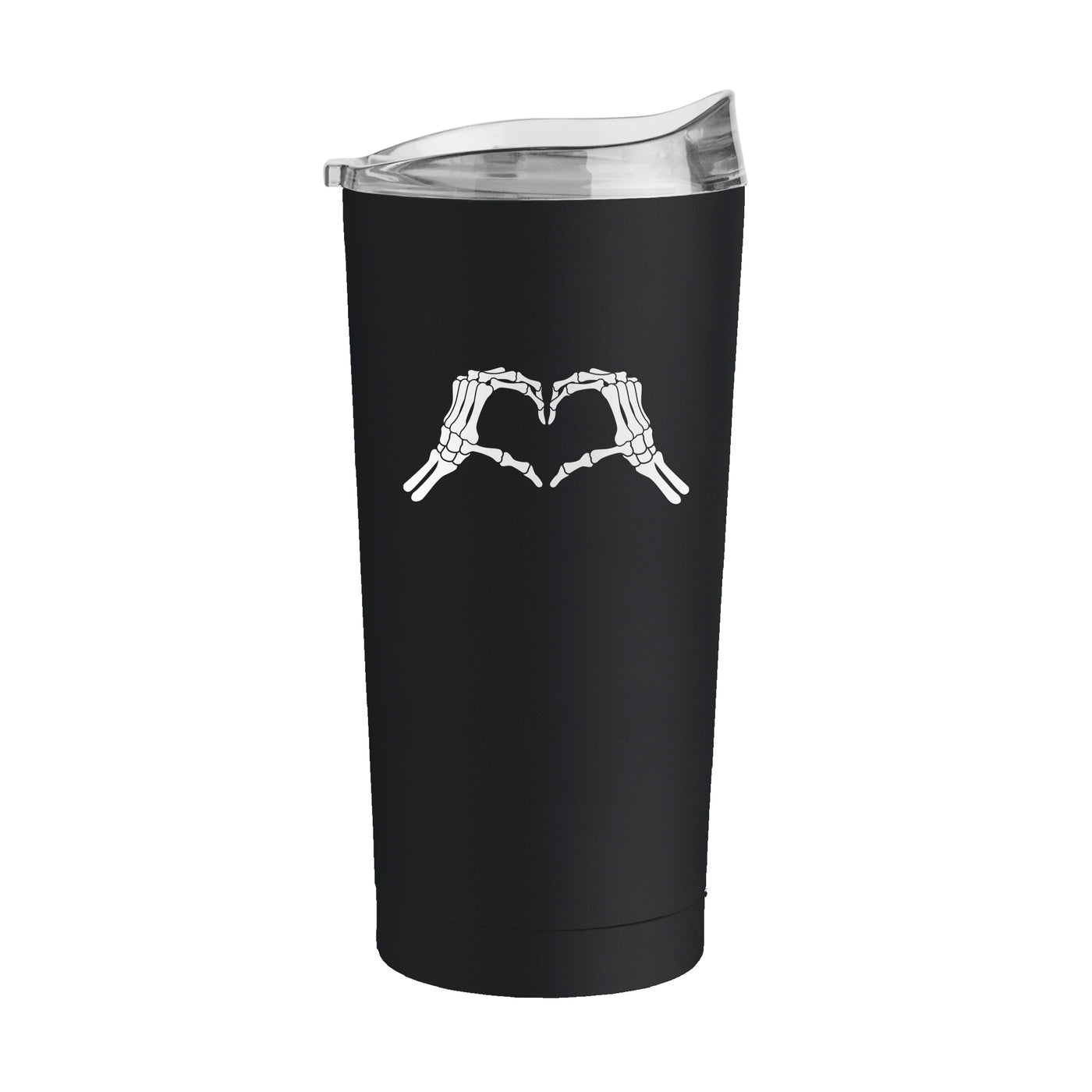 Halloween 20oz Skeloton Heart Hand Powder Coat Tumbler