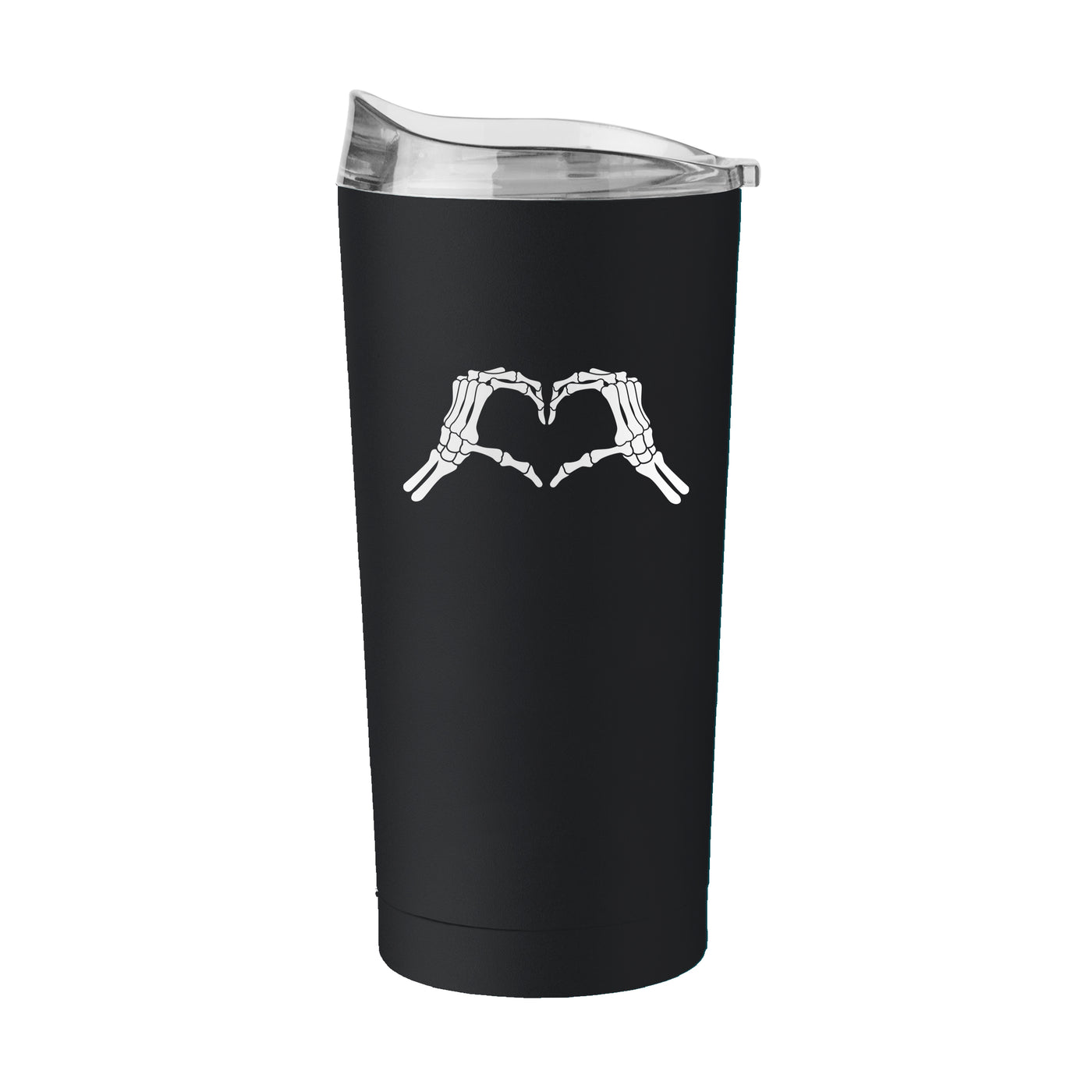 Halloween 20oz Skeloton Heart Hand Powder Coat Tumbler