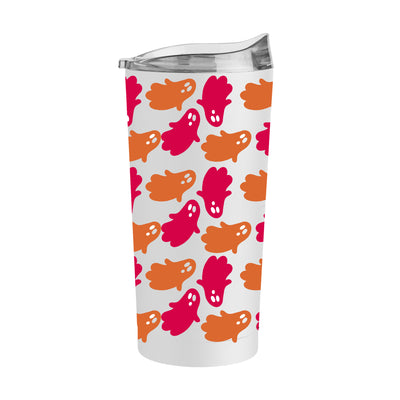 Halloween 20oz Pink and Orange Ghosts Powder Coat Tumbler