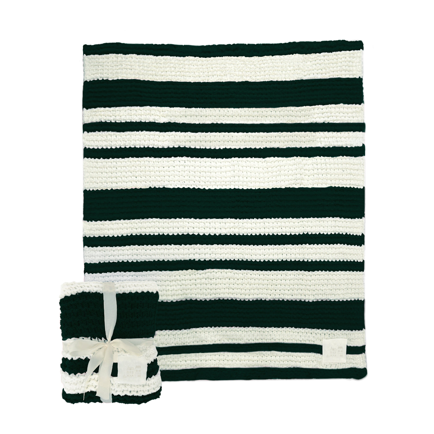 Christmas Village Cable Knit Throw 50x60