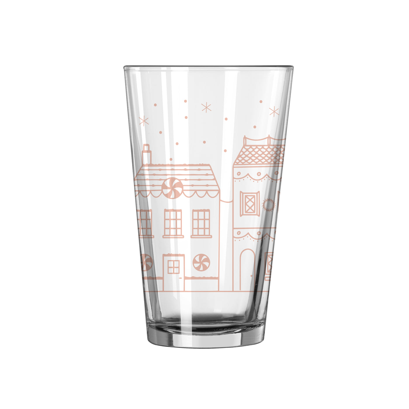 Christmas Village 16oz Pint Glass