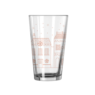 Christmas Village 16oz Pint Glass