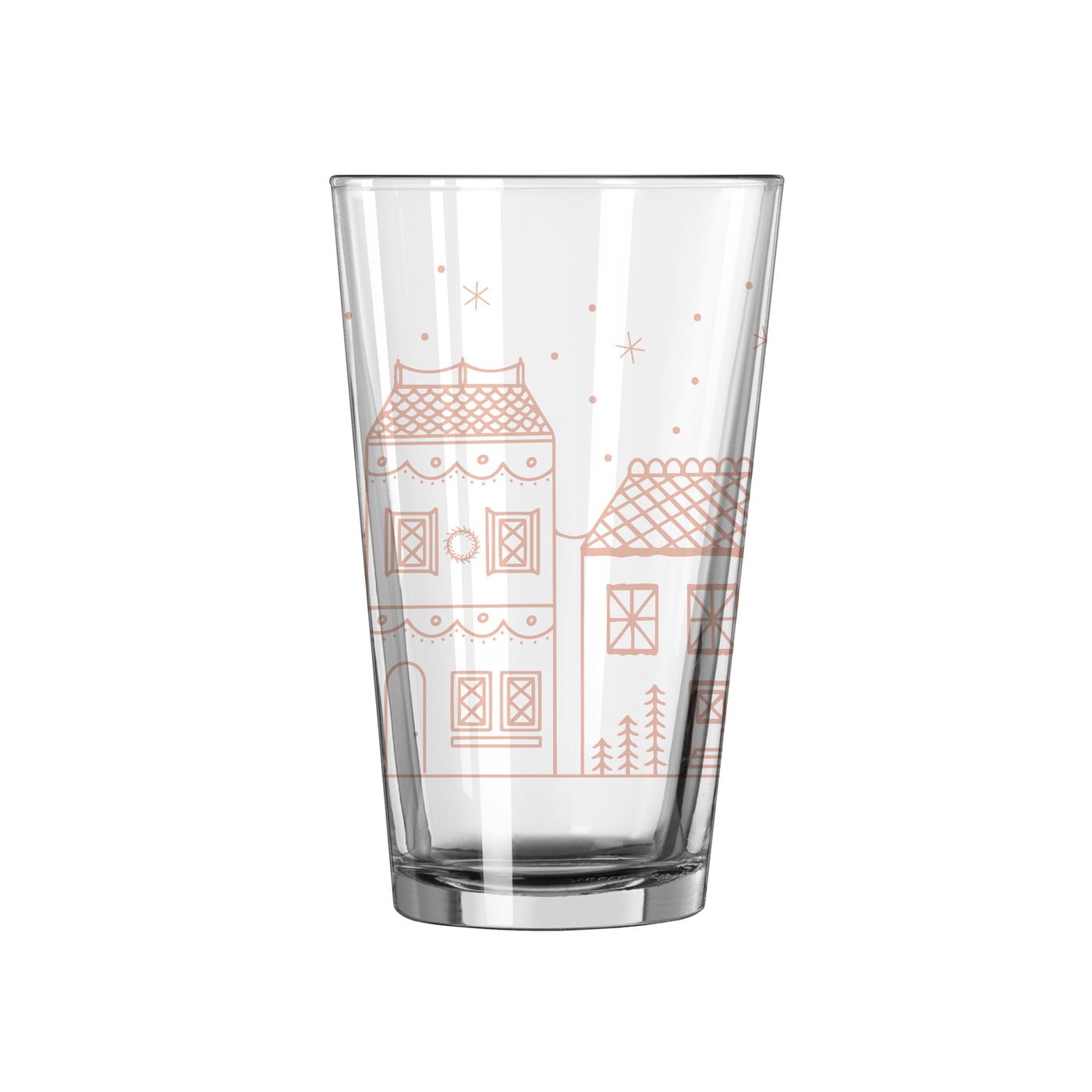 Christmas Village 16oz Pint Glass