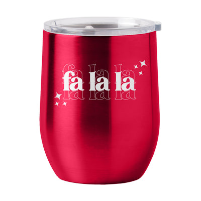 Christmas Falala 16oz Stainless Curved Beverage