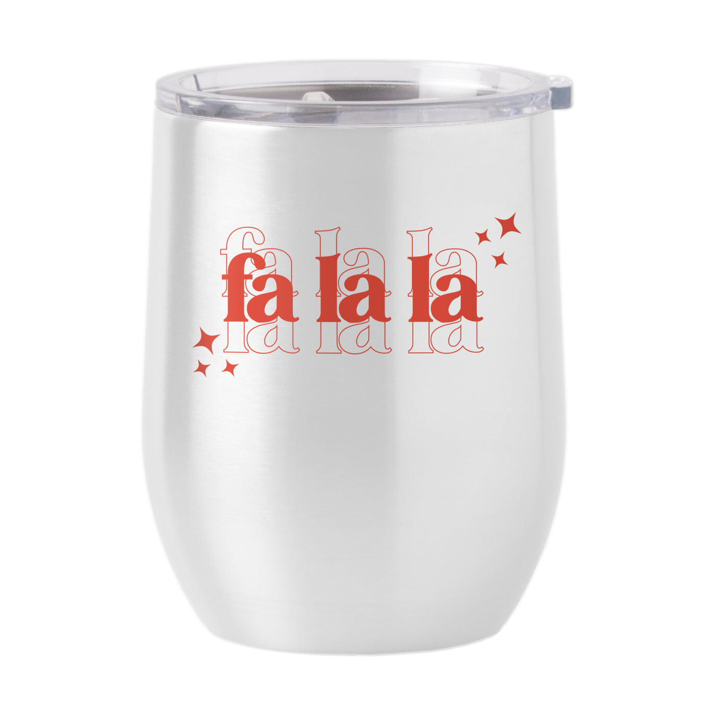 Christmas Falala 16oz Stainless Curved Beverage