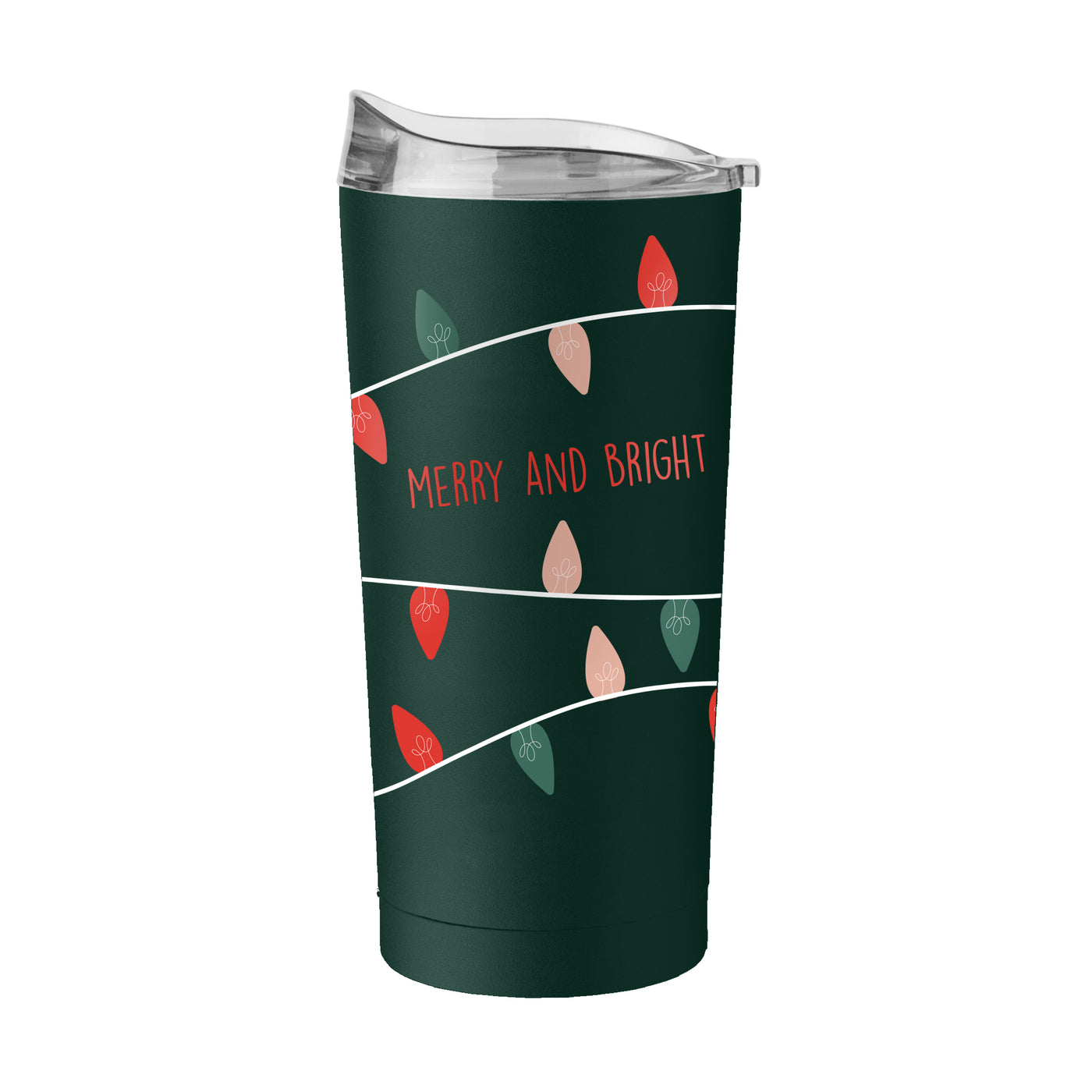 Christmas Merry and Bright 20oz Powder Coat Tumbler