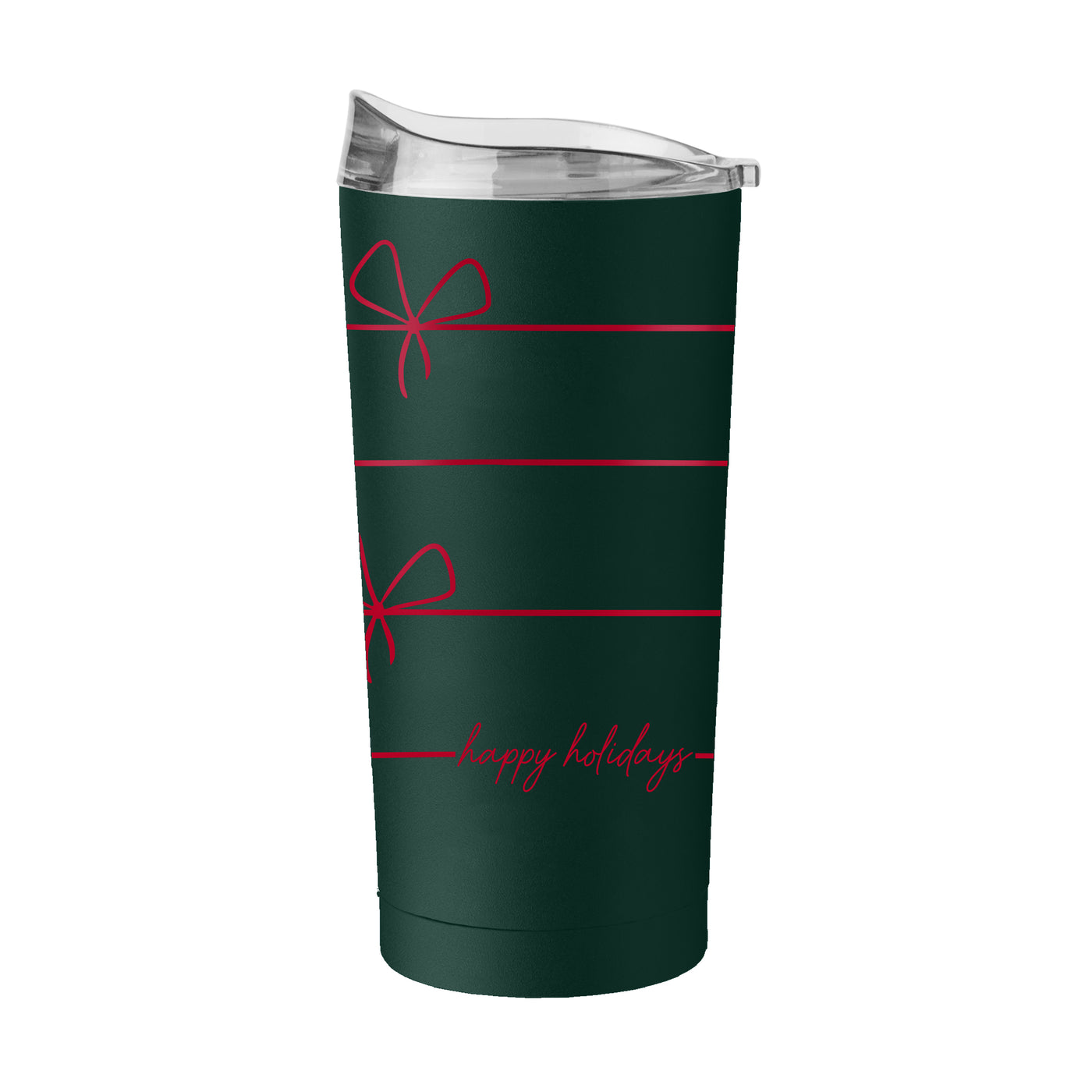 Christmas Ribbon 20oz Powder Coat Tumbler
