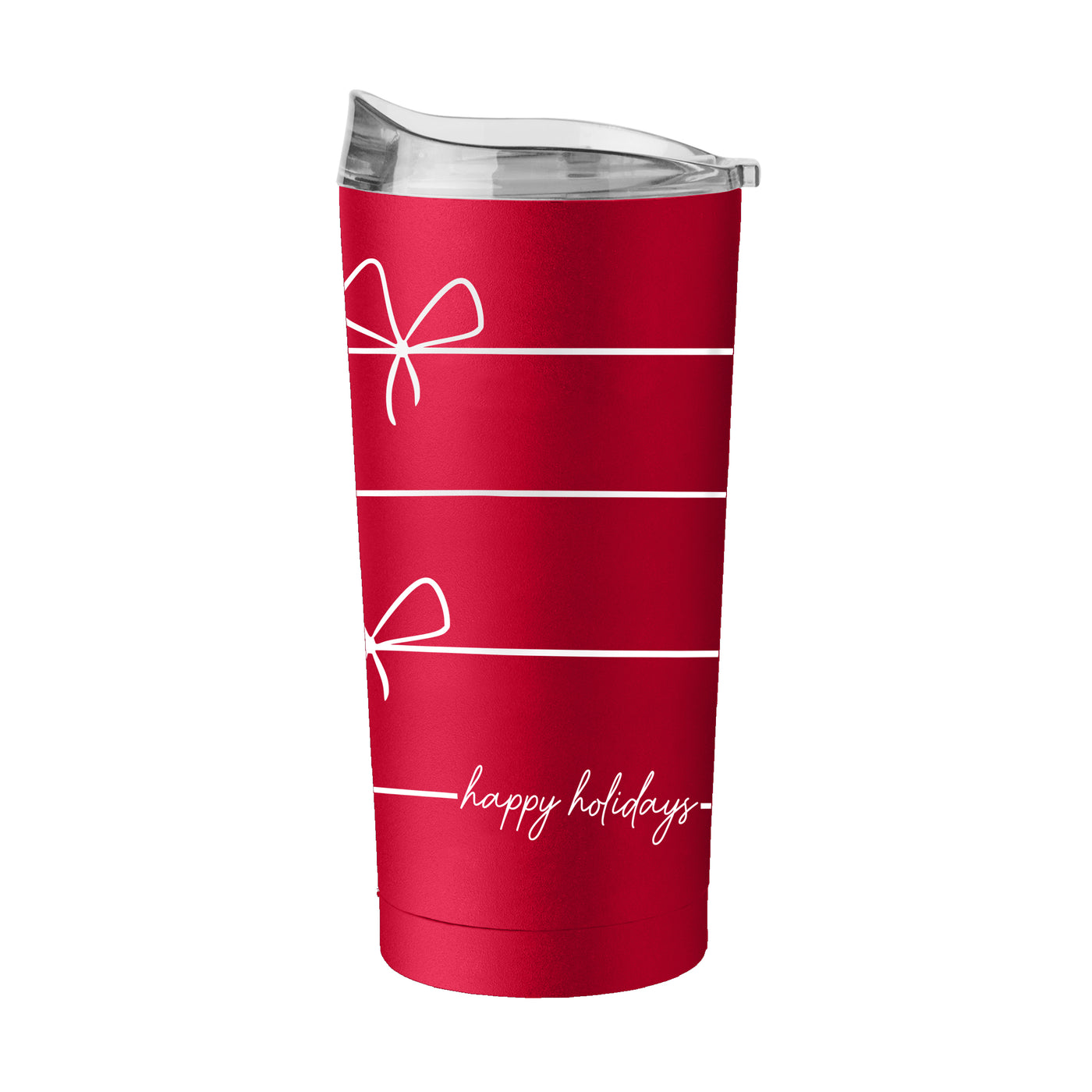 Christmas Ribbon 20oz Powder Coat Tumbler