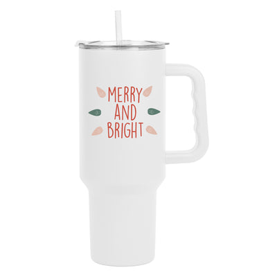 Christmas Merry and Bright 40oz PowderCoat Tumbler
