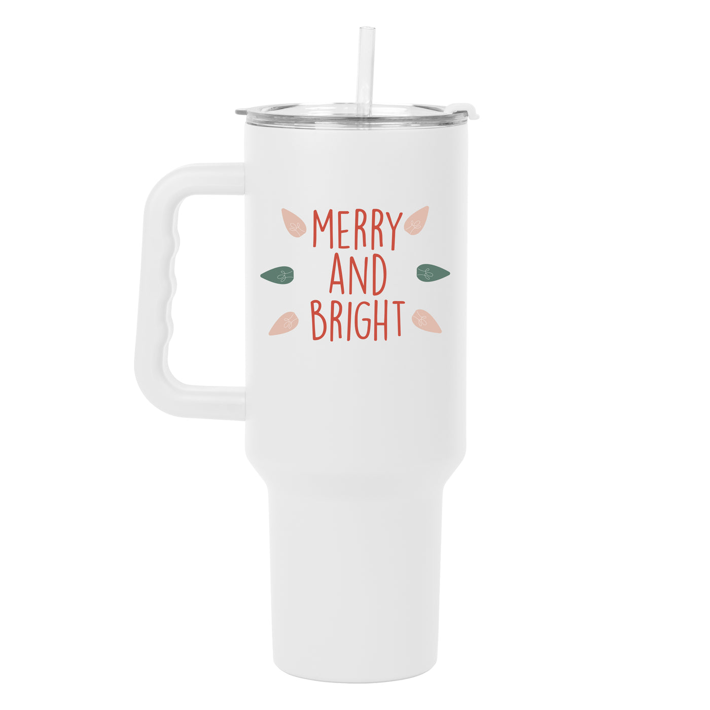 Christmas Merry and Bright 40oz PowderCoat Tumbler