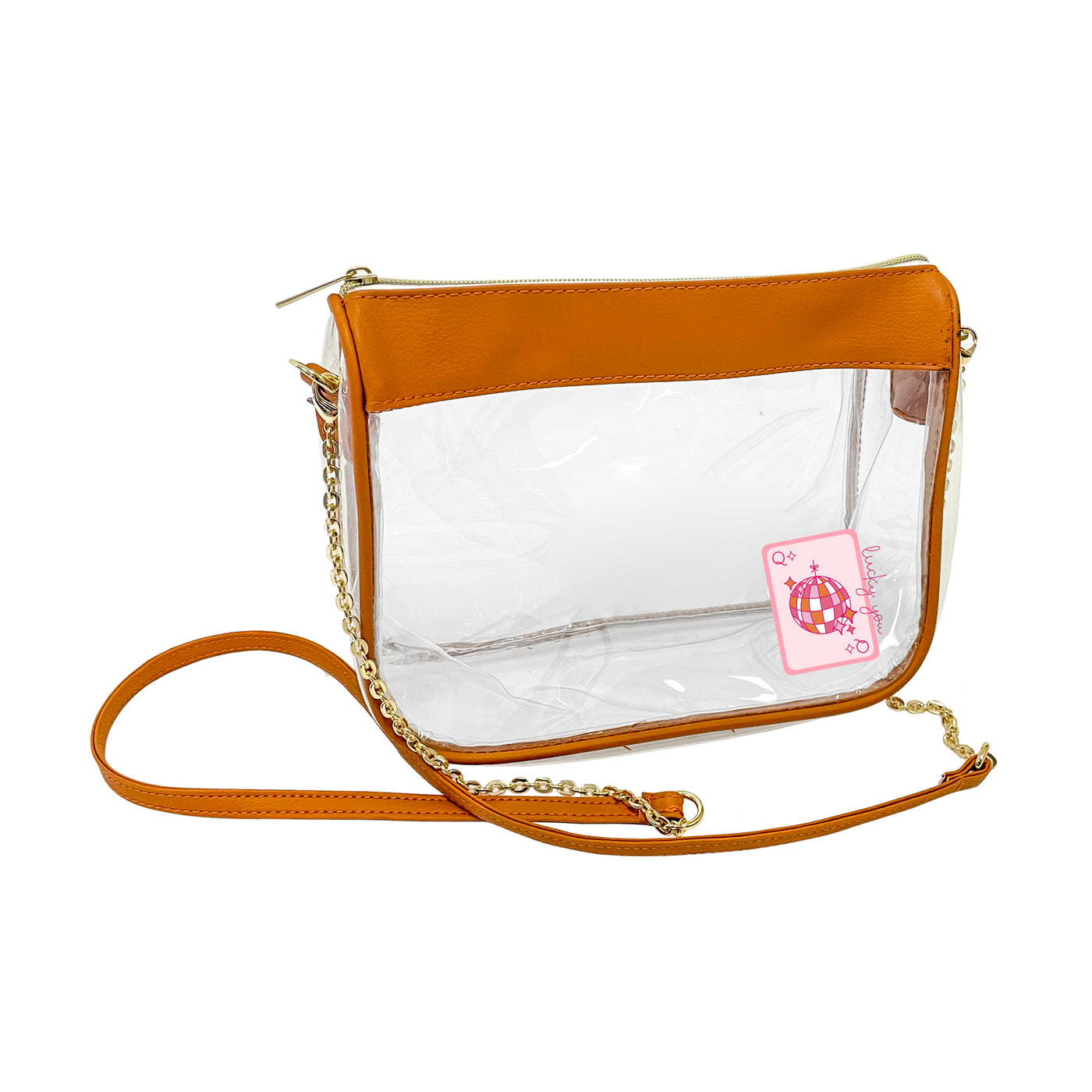 Just A Girl Hype Lucky You Card Clear Bag