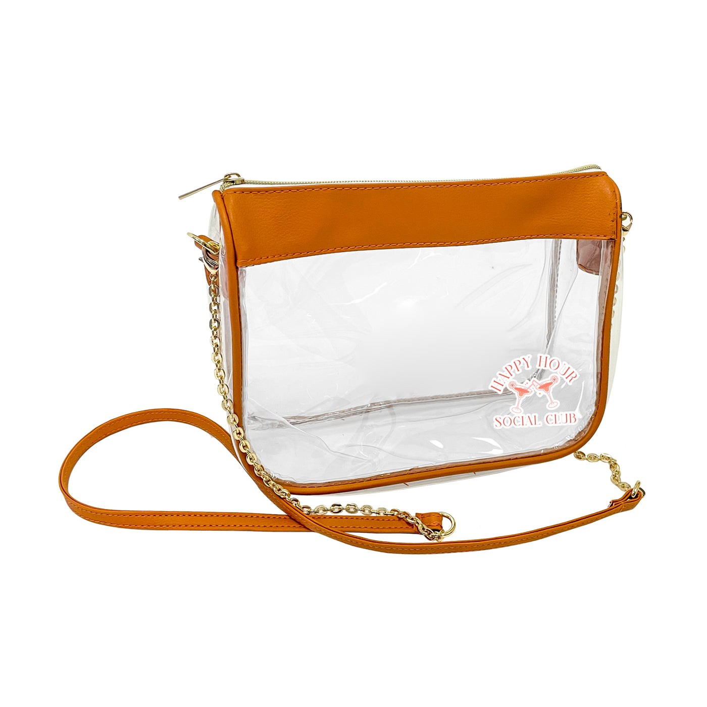 Just A Girl Happy Hour Hype Clear Bag