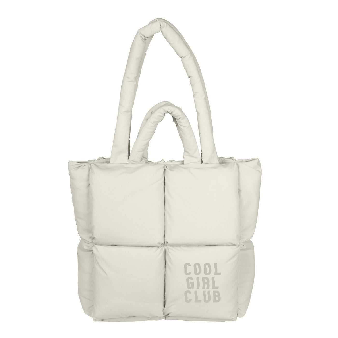 Just a Girl Cool Girl Cub Puff Tote