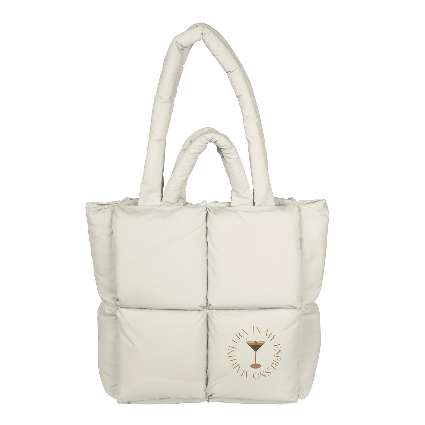 Just a Girl Espresso Martini Puff Tote